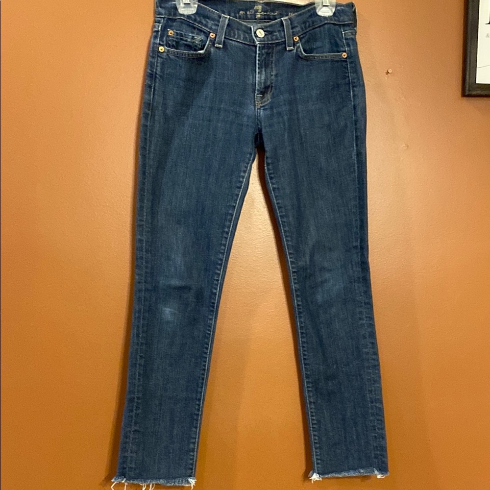 7 for all Mankind Blue Denim Jeans in size 28.